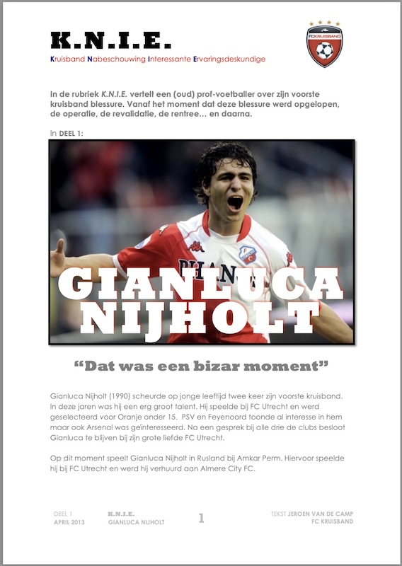 gianluca nijholt knie