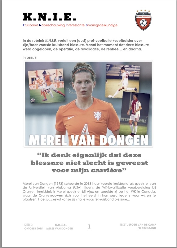 Merel van Dongen Knie