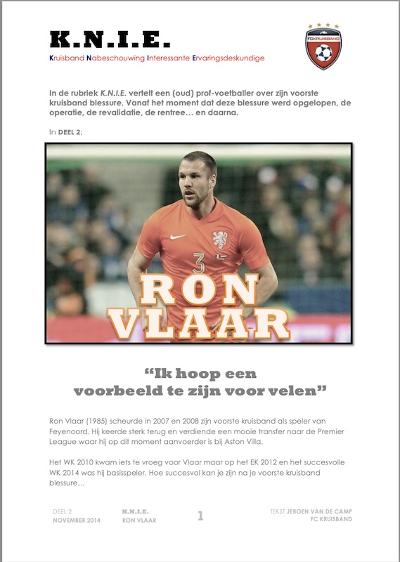 ron vlaar knie