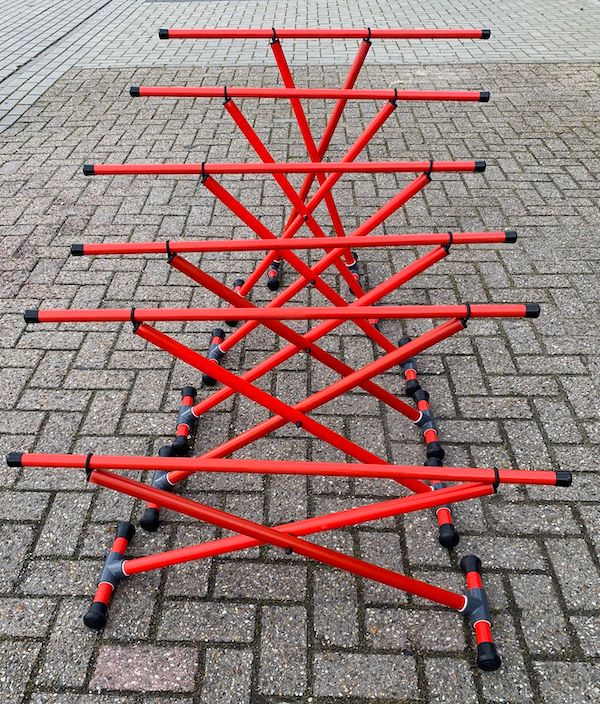 Verstelbare horde Basic rood