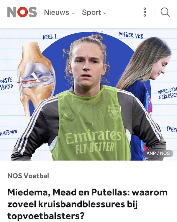 NOS: Veel voorste kruisband blessures bij vrouwen 2