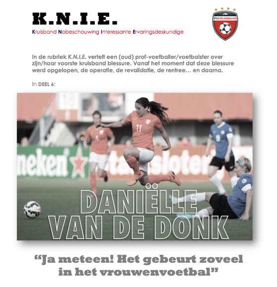 danielle van de donk knie verhaal