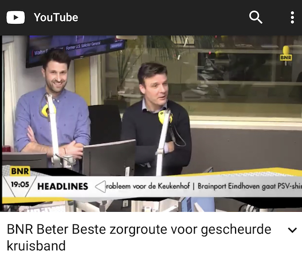 FC Kruisband op BNR Radio