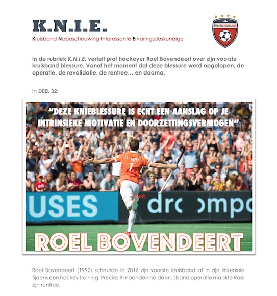 K.N.I.E. deel 32: Roel Bovendeert | FC Kruisband