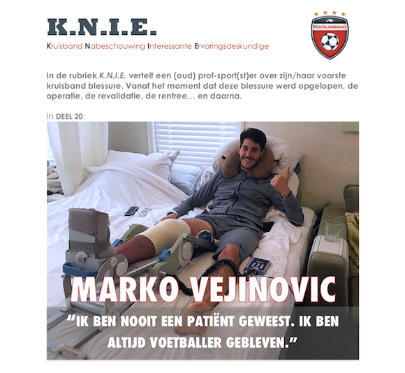 K.N.I.E. deel 20: Marko Vejinovic | FC Kruisband