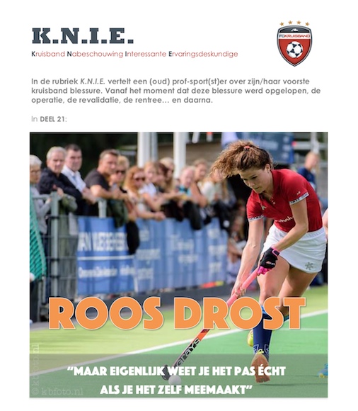 K.N.I.E. deel 21: Roos Drost | FC Kruisband