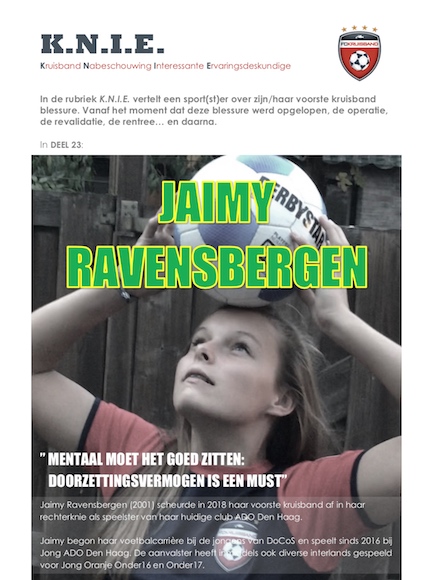 K.N.I.E. deel 23: Jaimy Ravensbergen | FC Kruisband