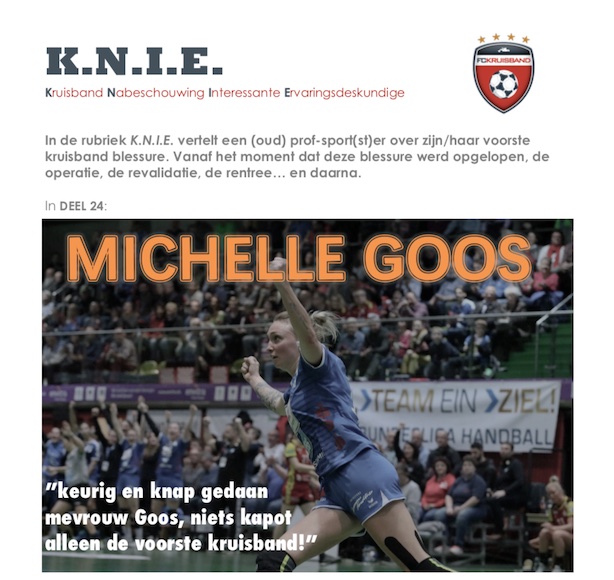 K.N.I.E. deel 24: Michelle Goos | FC Kruisband