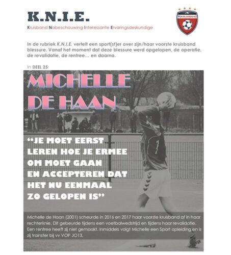 K.N.I.E. deel 26: Michelle de Haan | FC Kruisband