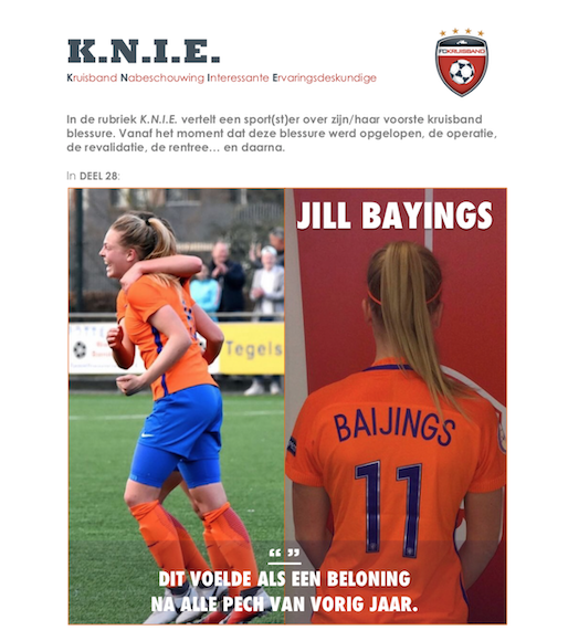 K.N.I.E. deel 28: Jill Bayings | FC Kruisband