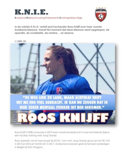 K.N.I.E. deel 33: Roos Knijff | FC Kruisband