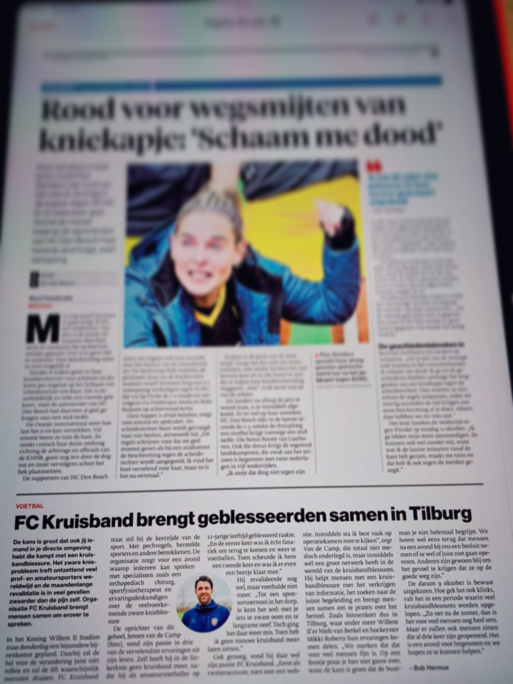 Brabants Dagblad okt 2025 De Blessuretijd Willem II Brabants Dagblad okt 2025 De Blessuretijd Willem II